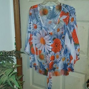 Floral 1x blouse